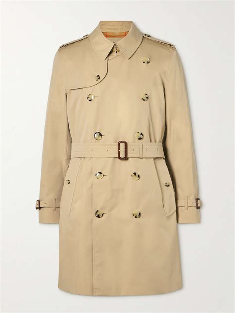 burberry cotton blend trench coat|burberry pleated trench coat.